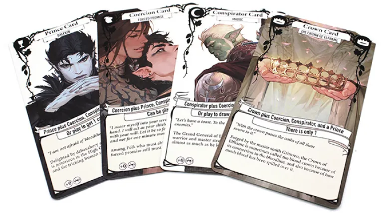 Cartas do jogo de baralho Enemies & Lovers