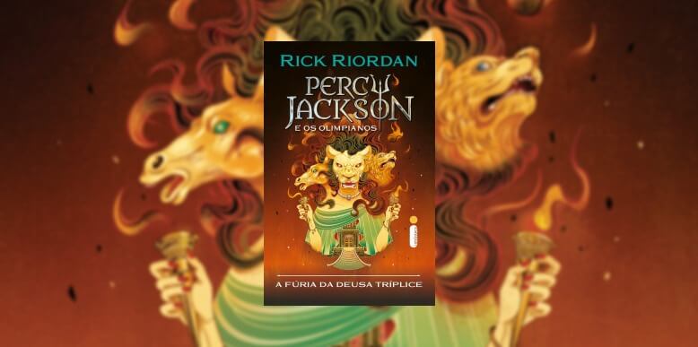 Capa do livro Percy Jackson e os Olimpianos: Fúria da Deusa Tríplice