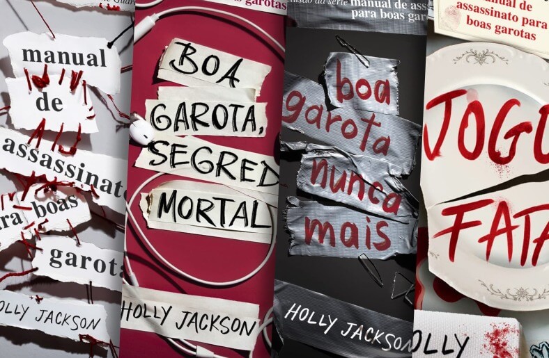 Capas dos livros da série Manual de assassinato para boas garotas