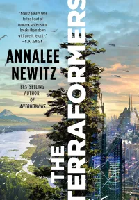 Capa do livro 
The Terraformers de Annalee Newitz